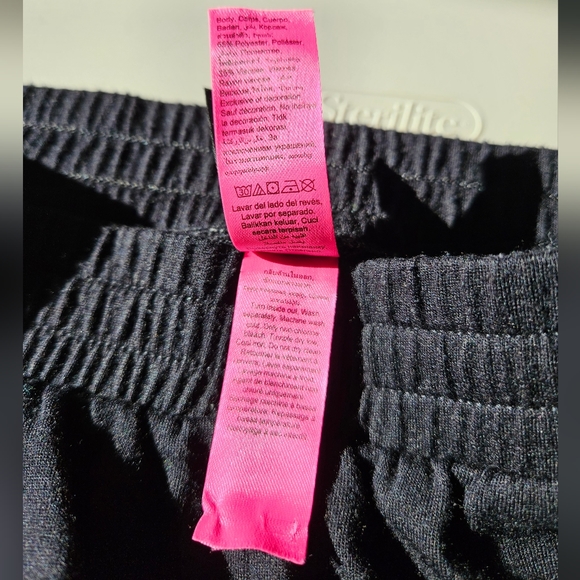 La SENZA Black cotton shorts sleep wear pajama pj short with sexy see thu size S - Picture 9 of 15